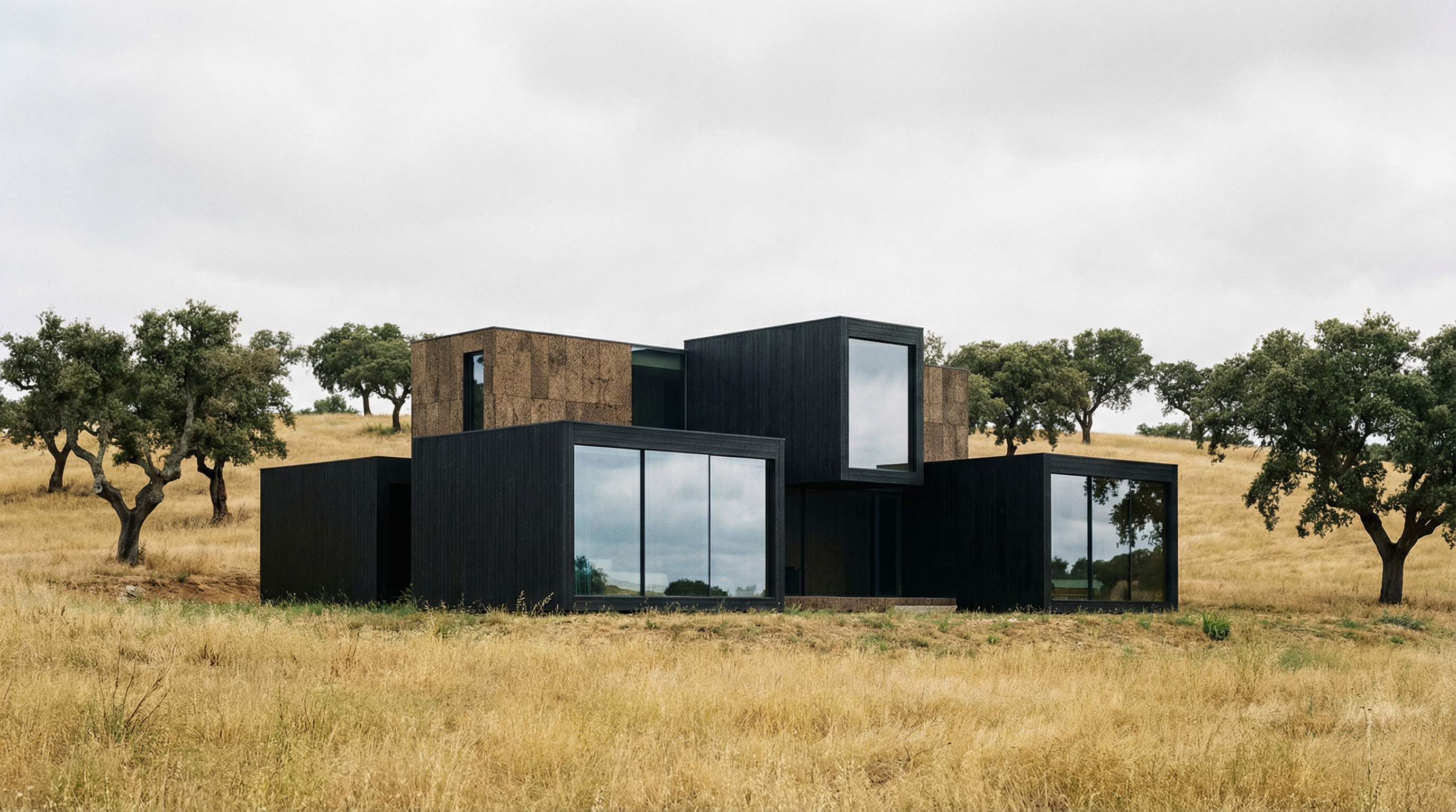 Modern modular house in Alentejo landscape